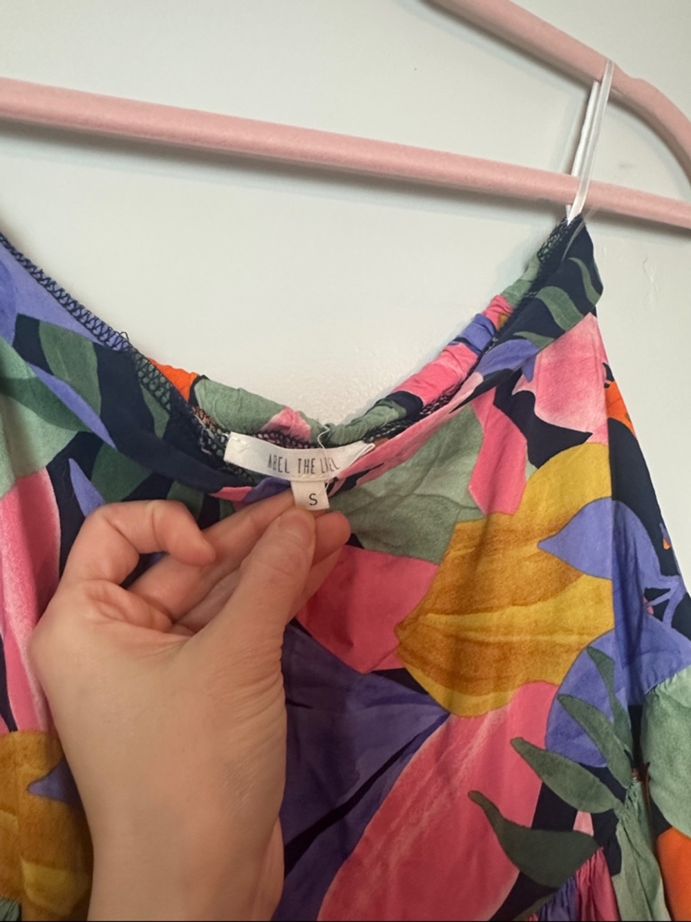 Floral Maxi Skirt in Multicolor Leaves Print - Picture 4 of 5